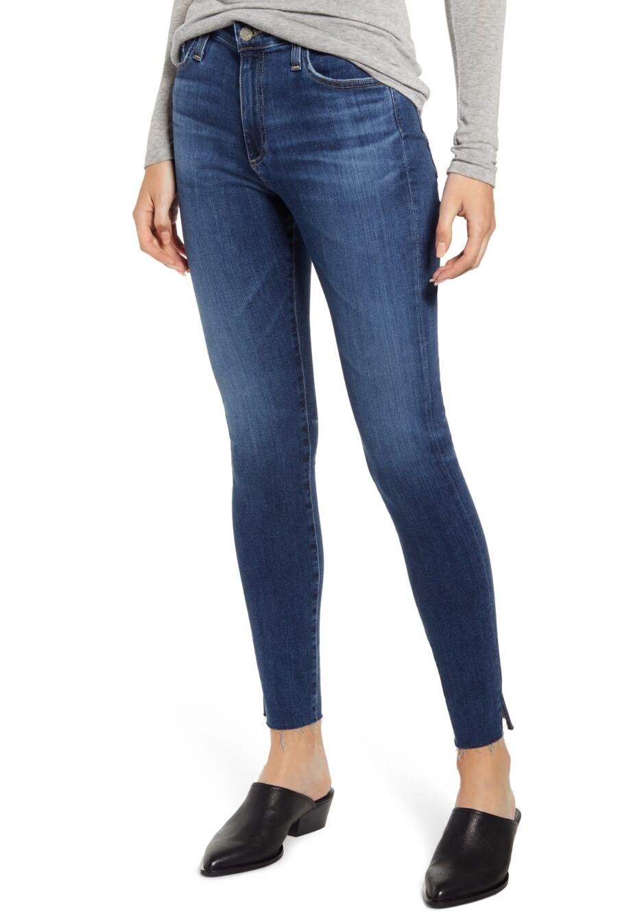 Ag The Farrah High Waist Ankle Skinny Jeans, Size 28